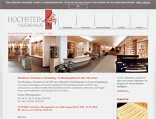 Tablet Screenshot of musikhaus-hochstein.de